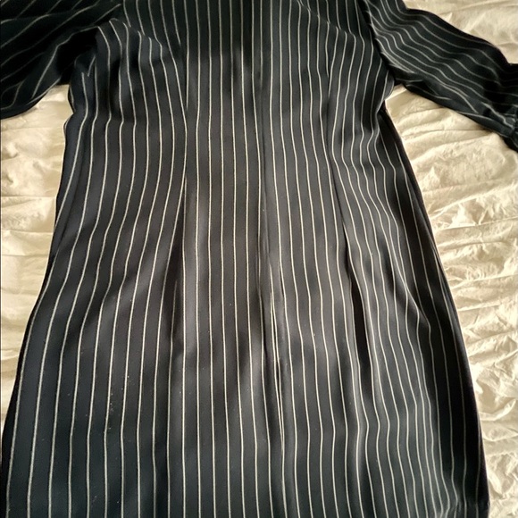 Navy Blue Pinstripe Dress (just above the knee) - Picture 4 of 6